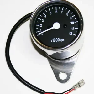 Last Chance 5:1 Mini Tachometer ~ Black Face - (03-0722)