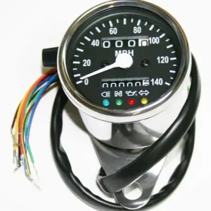 Factory Price 2:1 Mini Speedo (MPH) ~ Black Face - 60MPH=2240RPM - (03-0725)