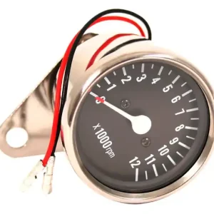 5:1 Mini Tachometer ~ Black Face - (03-0732) Big Sale