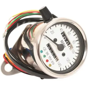 Reduced Price 2:1 Mini Speedo (MPH) ~ White Face - 60MPH=2240RPM - (03-0744)