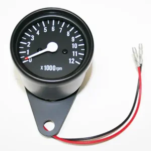 7:1 Mini Tachometer ~ All Black (03-0774) No Minimum Order