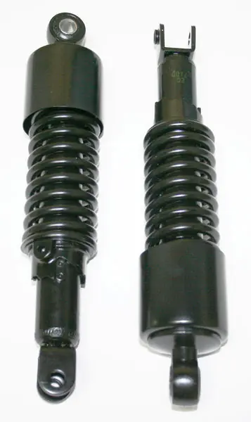 Shock Absorber Set ~ 290mm Eye to Clevis ~ All Black w Short Upper Shroud (06-3590) Popular
