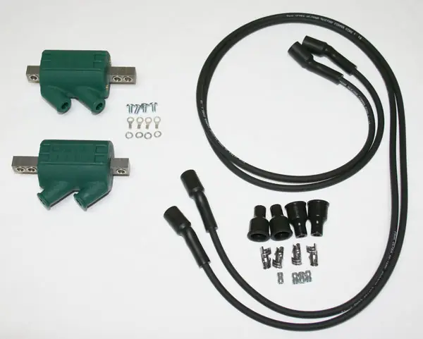 Dynatek Performance High Output 3 Ohm Ignition Coil Set/2 With Plug Wires (07-9974) Markdown