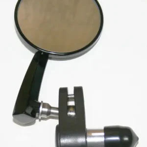 Bar End 3" Mirror ~ Black ~ Left Side (16-4660) Professional Grade