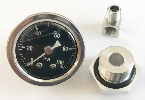Oil Pressure Gauge Assembly ~ Black Face Plate (23-3125) Buy Direct