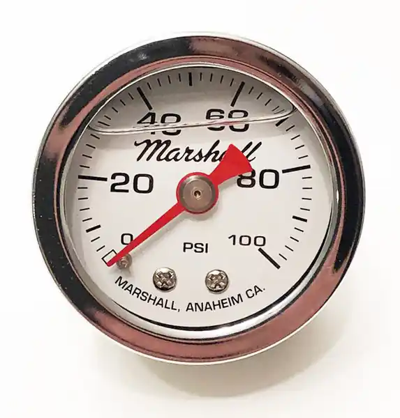 Oil Pressure Gauge Assembly ~ White Face Plate (23-3126) Mega Sale