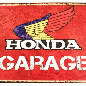Honda Logo (Blue/Yellow/Red Logo) - Tin Sign (61-0029) Luxury