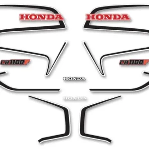 Luxury CB1100F 1983 Complete Decal Set ~ Red & White USA Model (73-0676)