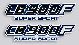 Instant Buy CB900F 1982 Side Panel Logo Decal Set ~ Silver Model (73-0680)