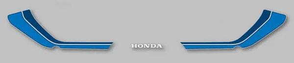 CB900F 1982 Tail Section Stripe & Logo Decal Set ~ Silver Model (73-0682) Fast Shipping