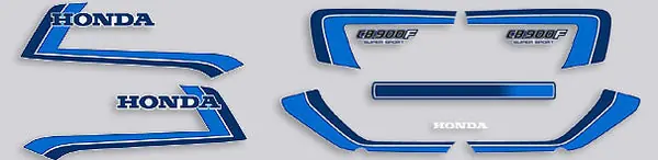 Premium CB900F 1982 Complete Decal Set ~ Silver Model (73-0685)
