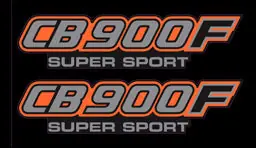 Top Rated CB900F 1982 Side Panel Logo Decal Set ~ Black Model (73-0686)