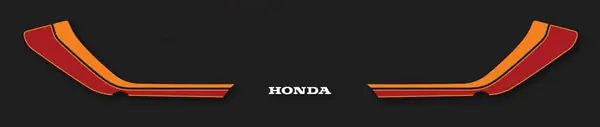 CB900F 1982 Tail Section Stripe & Logo Decal Set ~ Black Model (73-0688) Last Chance