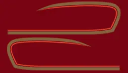 Express Delivery CB400F 1977 Gas Tank Stripe Decal Set ~ Candy Antares Red (73-0698)