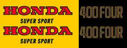 CB400F 1976 Complete Decal Set ~ Parakeet Yellow (73-0704) Money Back Guarantee