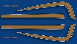 Price Cut CB550F 1977 Gas Tank Decal Set (73-0711)