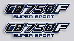 CB750F 1982 Side Panel Logo Decal Set ~ Silver Model (73-0716) Hot Picks