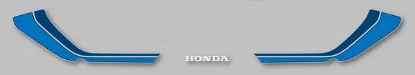 CB750F 1982 Tail Section Stripe Decal Set ~ Silver Model (73-0718) One Day Deal