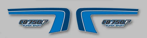 CB750F 1982 Side Panel Stripe & Logo Decal Set ~ Silver Model (73-0719) Special Discount