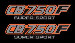 CB750F 1982 Side Panel Logo Decal Set ~ Black Model (73-0721) Time-Limited