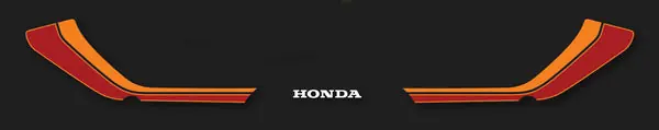 CB750F 1982 Tail Section Stripe Decal Set ~ Black Model (73-0723) Limited Time