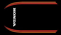 Exclusive Offer CB750F 1980 Tail Section Stripe Decal Set ~ Black Model (73-0727)