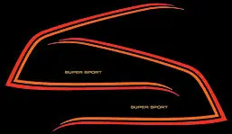 CB750F 1980 Gas Tank Decal Set ~ Black Model (73-0729) High Quality
