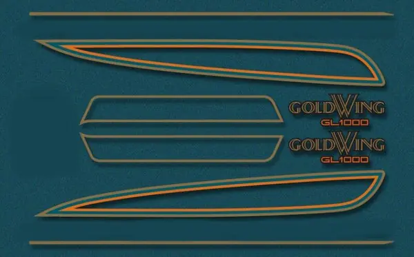 Exclusive Offer GL1000K 1976 Complete Decal Set ~ Candy Blue Green Model (73-0753)