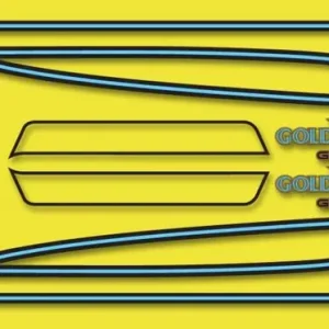 GL1000K 1976 Complete Decal Set ~ Sulfur Yellow Model (73-0754) Warranty Included
