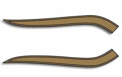 CB750K 1971 Gas Tank Stripe Decals ~ Gold Stripes (73-0768) Grab Now