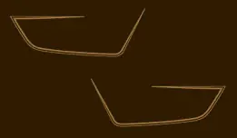 Last Chance CB750K 1979 Side Cover Stripe Decals ~ Candy Bayard Brown Model (73-0785)