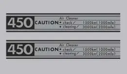 Must Have CB450K0 Black Bomber Side Decals (73-0816)