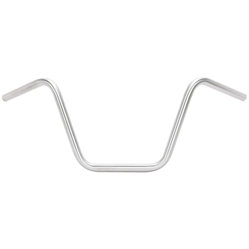 Wide Bottom Springer Ape Hanger Handlebars - 11 inch Rise - 1 inch - Stainless Steel Final Sale