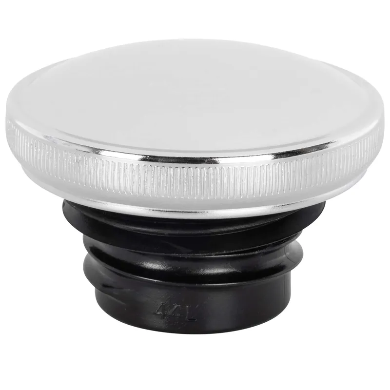 Time-Limited Screw-In Harley Stock Style Non-Vented Gas Cap - Left Side - 1982-1995 - Chrome