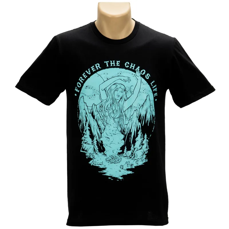 Weekend Sale Gypsy Queen T-Shirt - Black & Light Blue
