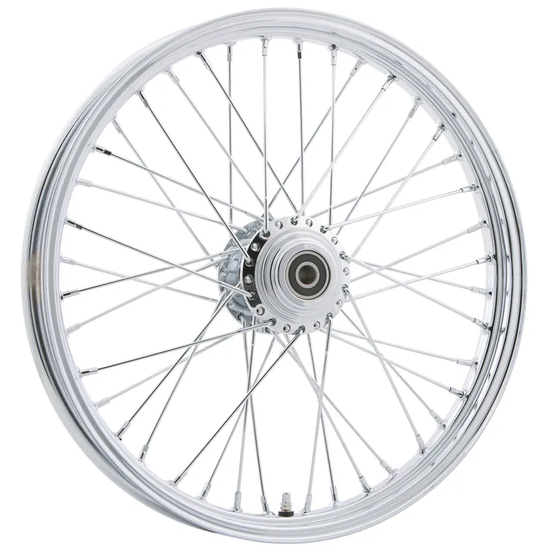 21 x 2.15 40 Spoke Chrome Single Disc Front Wheel fits 1984-99 Harley-Davidson FXD/FXR/XL Order Now