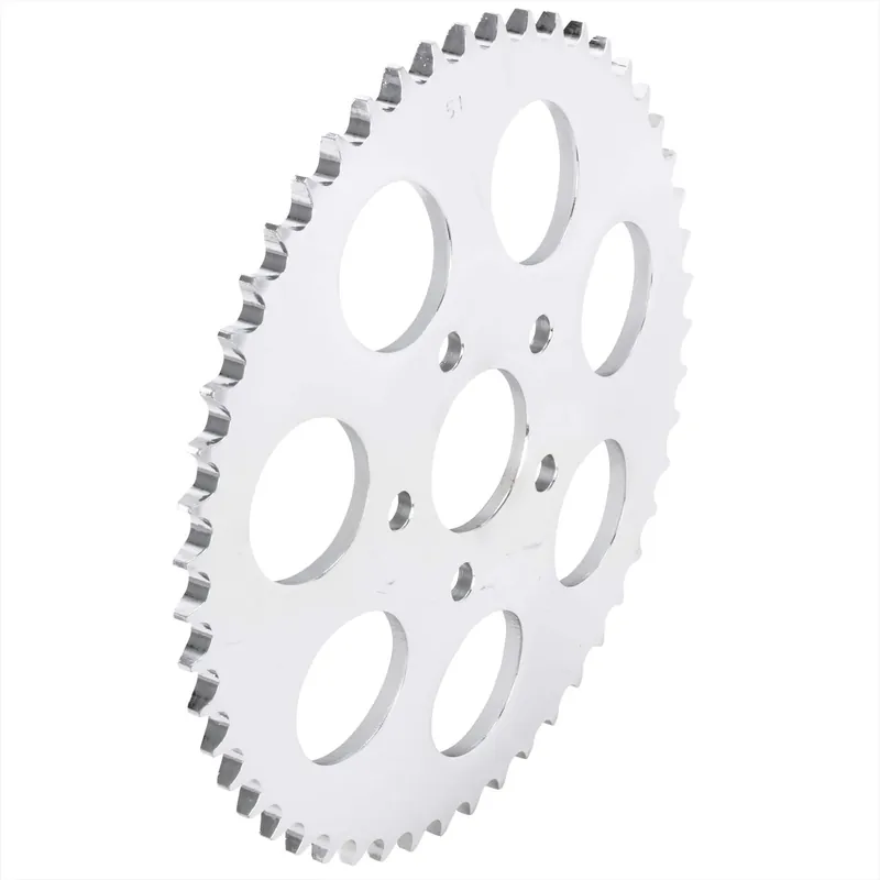 Replacement Dished Sprocket - Chrome - 51 Tooth - 1973-84 Harley-Davidson Big Twin 1979-81 XL OEM# 41470-73 Wholesale