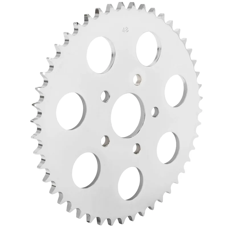 Save Now Replacement Flat Sprocket - Chrome - 48 Tooth - 1982-1992 Harley-Davidson Sportster OEM# 41470-86T