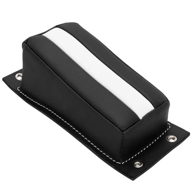 Next Day Delivery Bates Style Pillion P-Pad - Tuck-n-Roll - Black & White