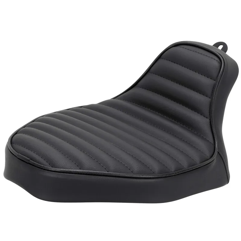 Low Price Solo Seat - Black Horizontal Pleat - Rigid Frame