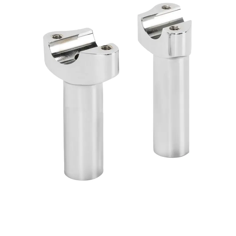 3-1/2 inch Forged Aluminum Handlebar Risers - Chrome Bulk Order