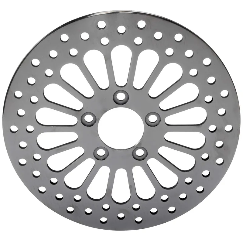 18 Spoke Black Stainless Steel Brake Rotor - 11.5 inches - Rear - Replaces Harley-Davidson OEM# 41789-92/41797-00 Next Day Delivery