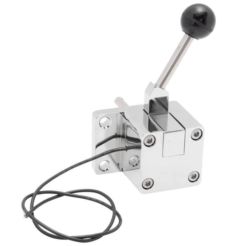 Handmade Lever Action Starter Solenoid 1965-1986 Harley-Davidson Big Twin 4 Speed 1984-1988 Softail - Chrome