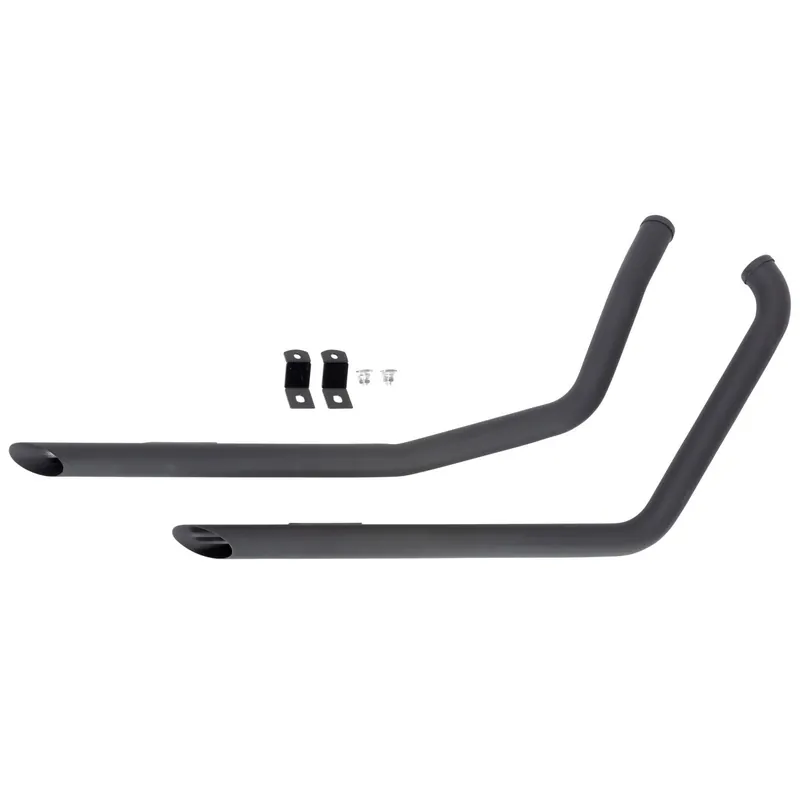MCM Slash Cut Drag Pipes 1986-2006 Harley-Davidson Softail - Black Fresh Stock