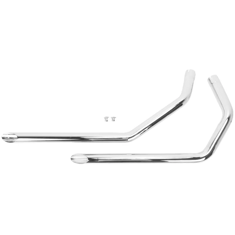 MCM Slash Cut Drag Pipes 1957-1985 Harley-Davidson Sportster (Except 1979) - Chrome Popular