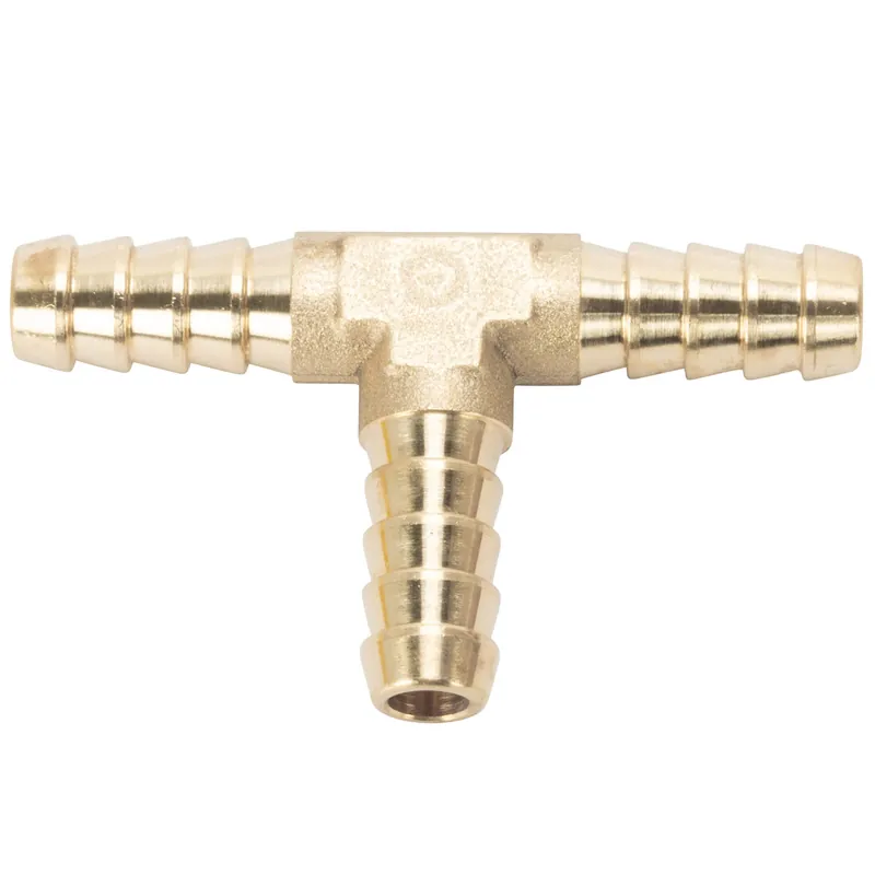 1/4 inch Hose Barb Tee - Brass Best Choice