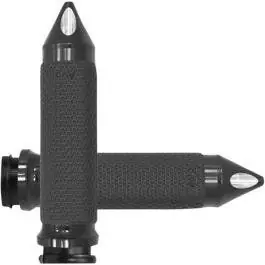 Avon Small Memory Foam Grips Black Spiked Cap for Harley Throttle By Wire Direct From Manufacturer