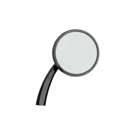 Best Seller Todd's Cycle SMR-2 Black Right Side Mirror for Harley Shooter Style Hand Controls