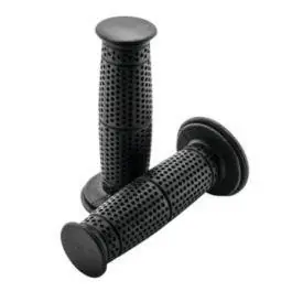 BikeMaster Motorcycle 7/8" Grips Black Punch 125mm WLG-89-Black Bargain