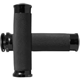 Trending Avon IN-TO-CC-86-AN Anodized Black Custom Contour Billet Grips Indian 18-20